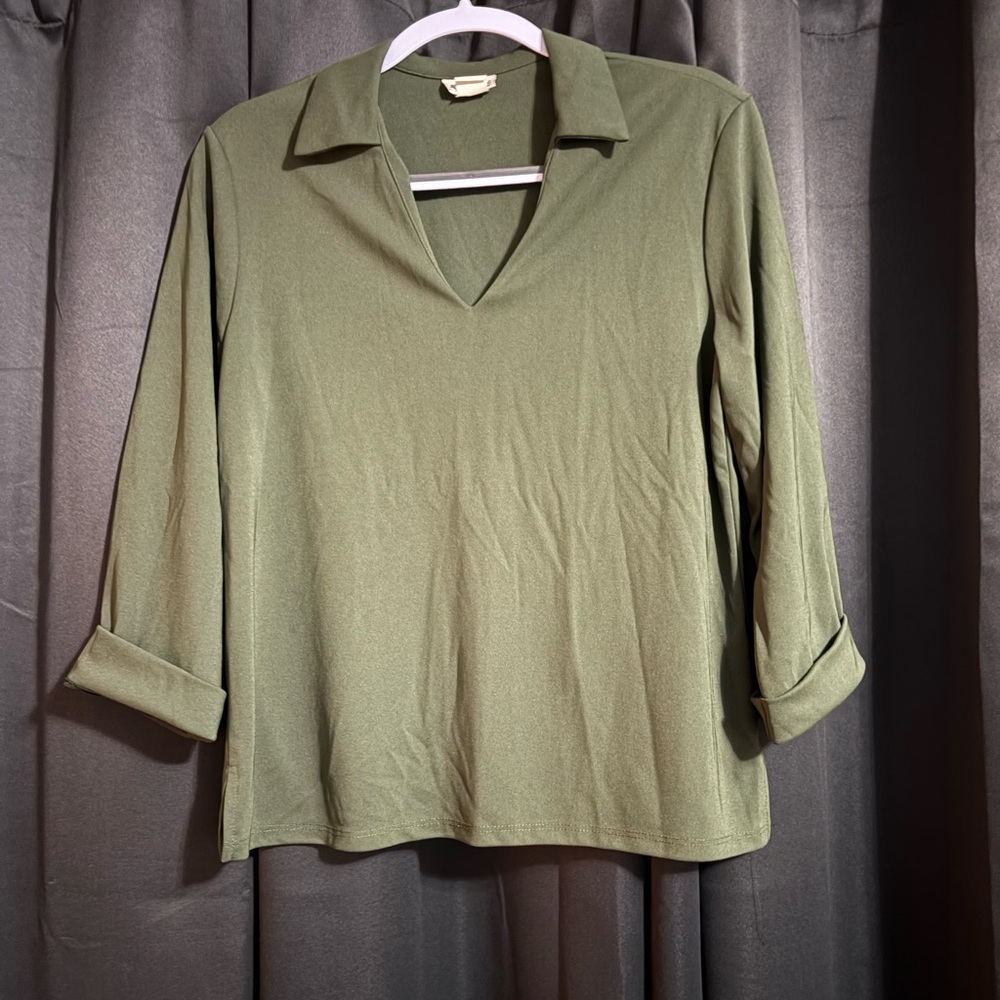 Allison Taylor Sage Green Blouse